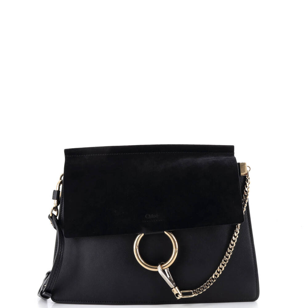 Chloe Medium Faye Shoulder Bag Leather and Suede